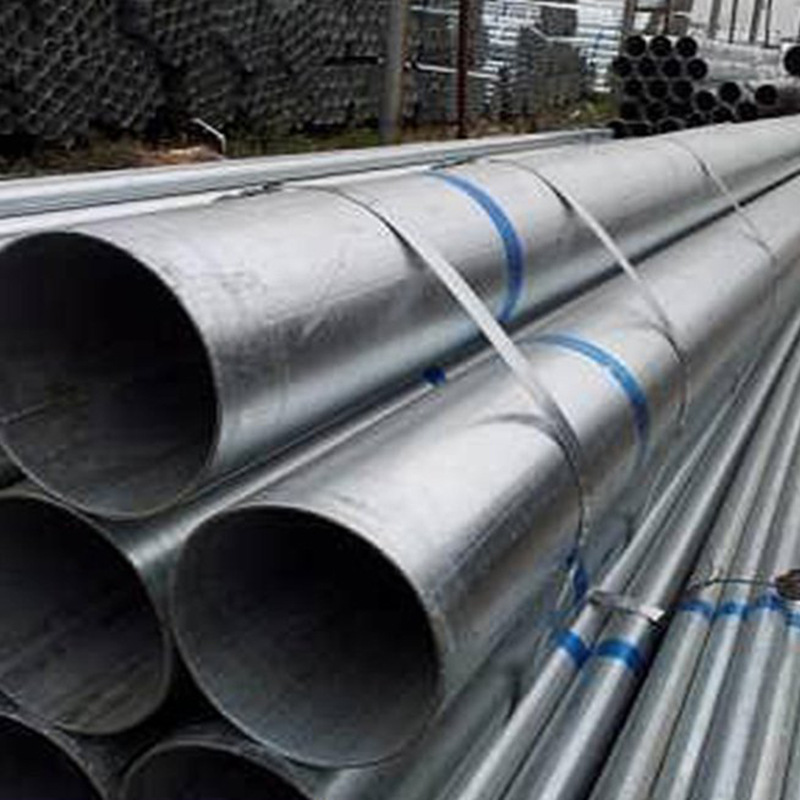 China ASTM A53 Gi Welded ERW Pipes Mild Low Carbon Round Galvanized Steel pipe